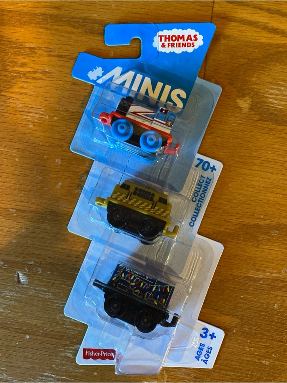 Thomas & Friends Mini Trains 3 Pack Steel Christmas Lights Classic Diesel NEW